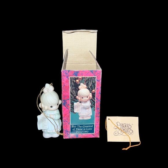 VTG 1992 Precious Moments Christmas ornament "But the Greatest of These Is Love” - Picture 2 of 10